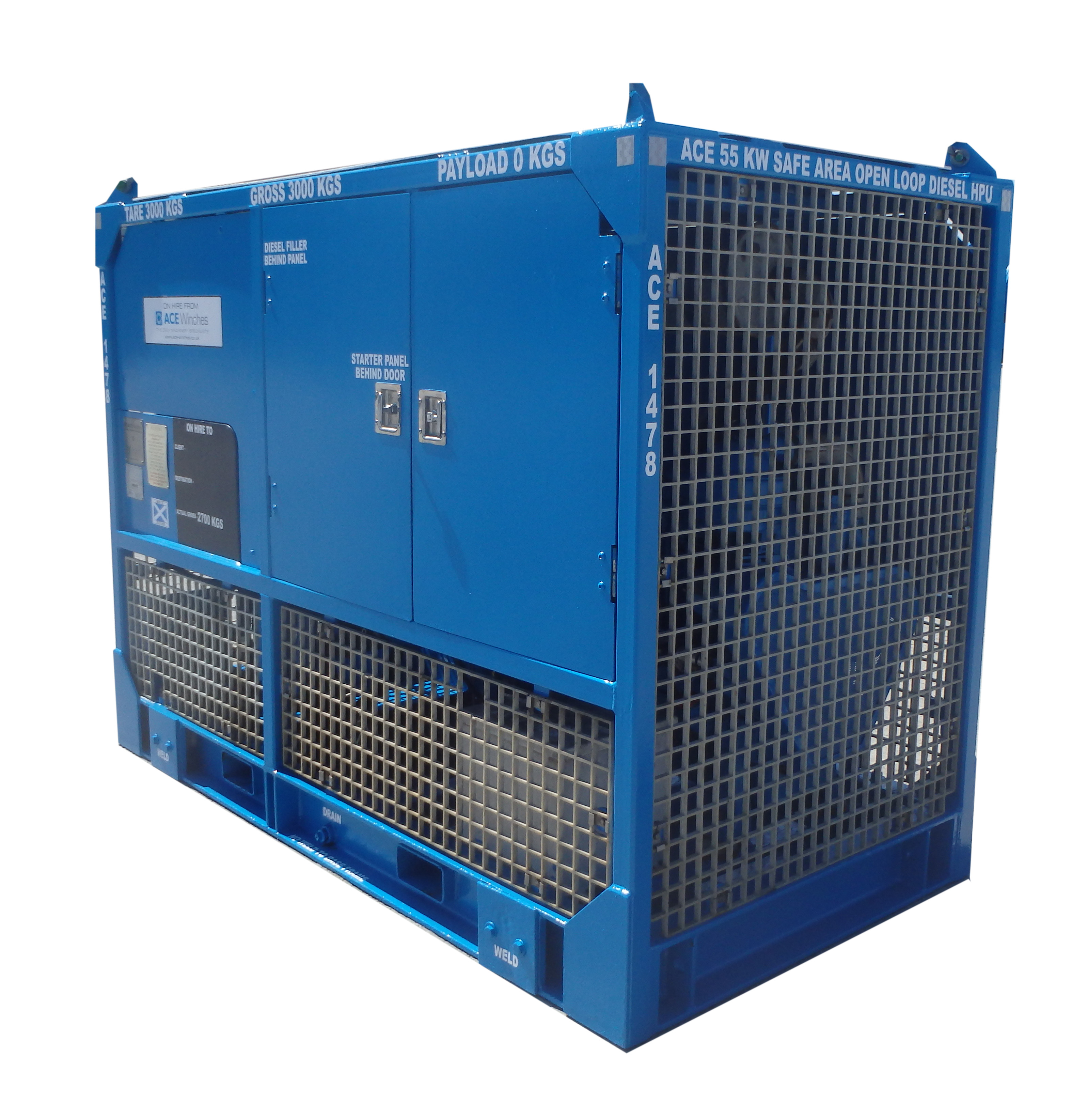 ACE 55kW Safe Area Open Loop diesel HPU